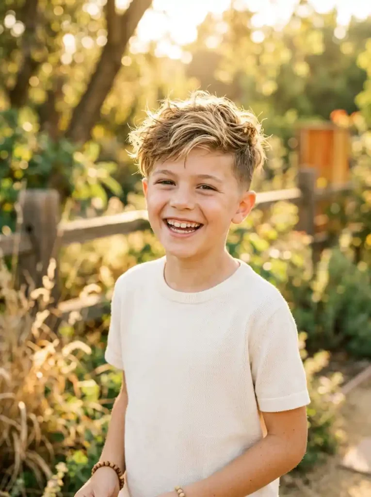 21 Boys Fade Haircuts Every Parent Will Want to Save 5 Blond Highlights with Mid Fade