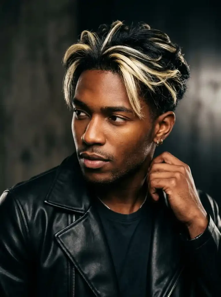 Blonde Highlights on Black Hair for Maximum Bold Dimensional Upgrade