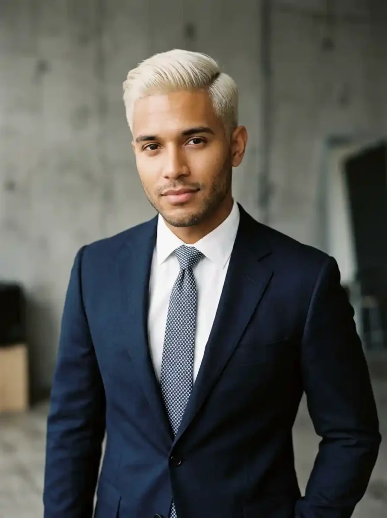24 Ivy League Haircut Ideas for a Clean Professional Look 24 Bold Blonde Ivy League for Individual Modern Professional Statement