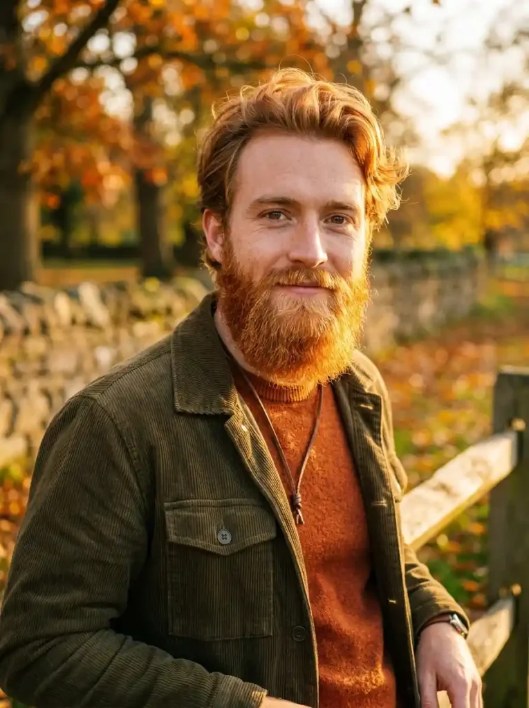 Copper Blonde Beard for Vivid Warm Striking Impression