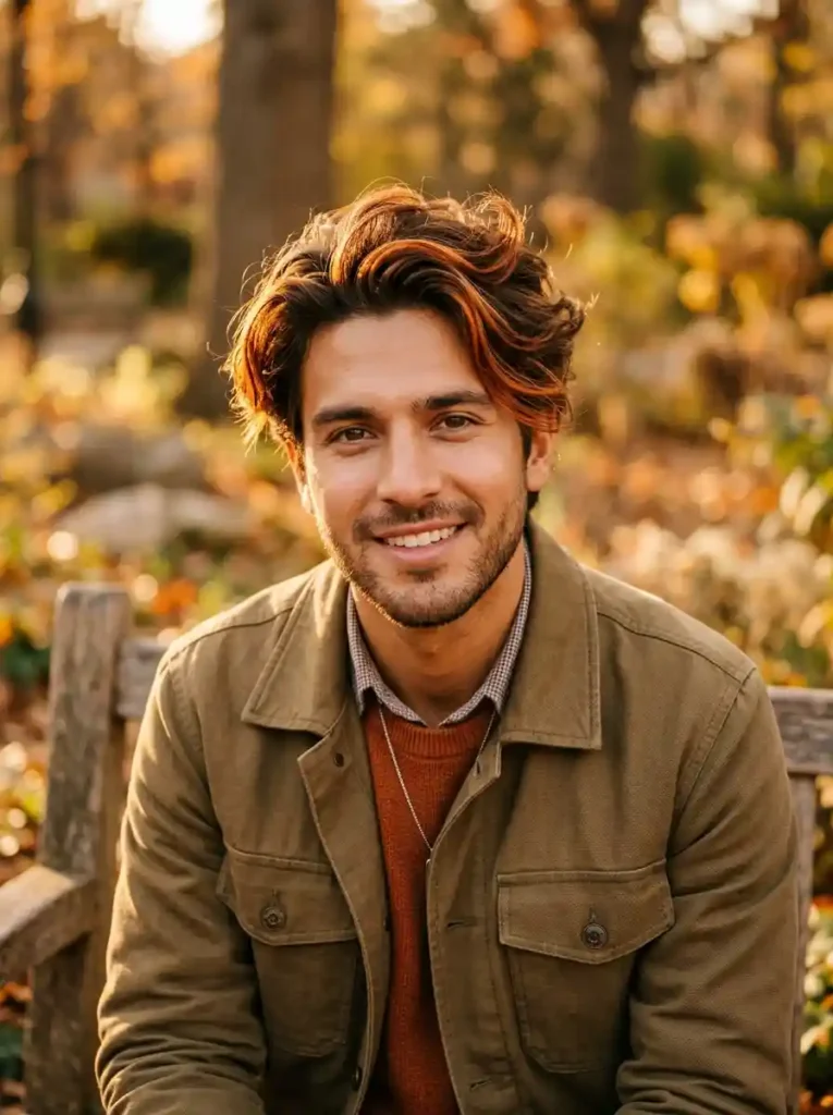 Copper Highlights on Brown Hair for Warm Rich Upgrade
