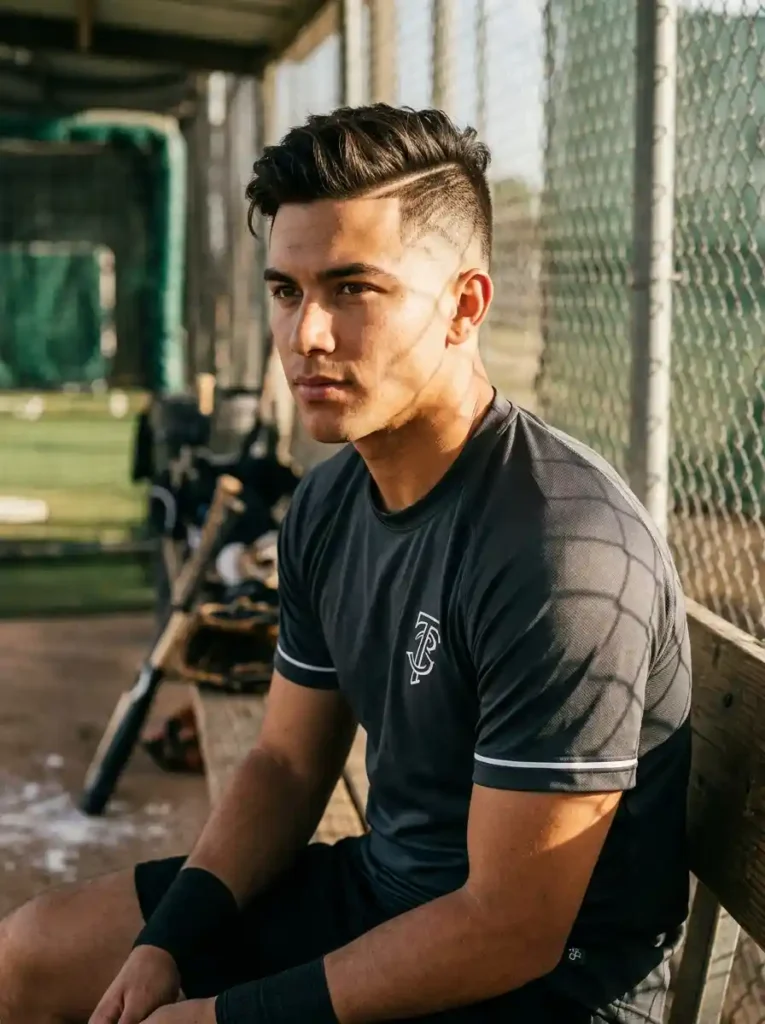 21 Baseball Haircuts That Keep Players Looking Sharp 18 Disconnected Undercut for the Most Edgy Baseball Individual
