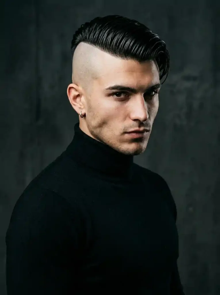 Disconnected Undercut with Slicked Top for Edgy Sharp Modern