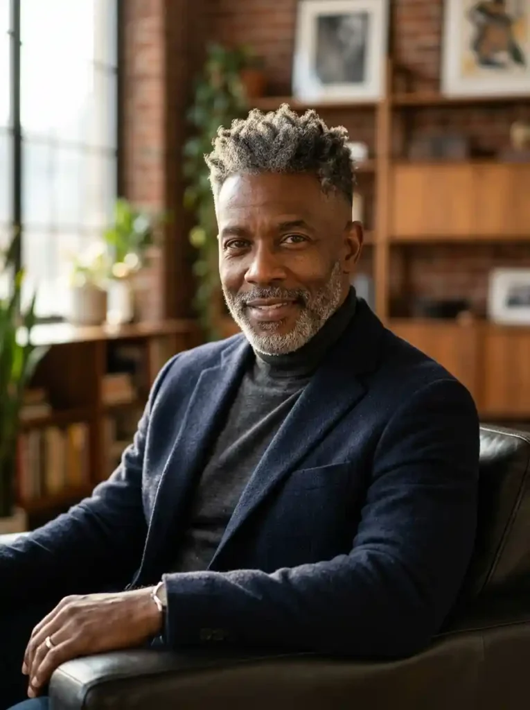 22 Grey Hairstyles Men Can Wear With Confidence 7 Distinguished Salt and Pepper Fade for Versatile Modern Confidence