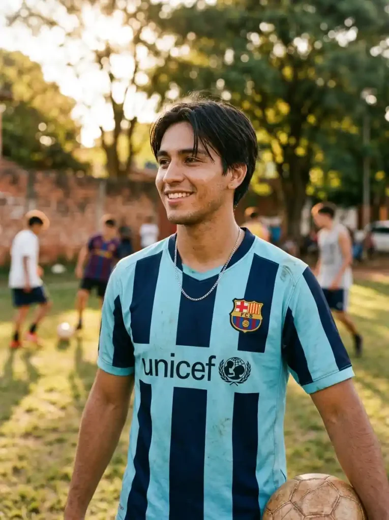 Early Barcelona Youth Academy Natural Straight Cut