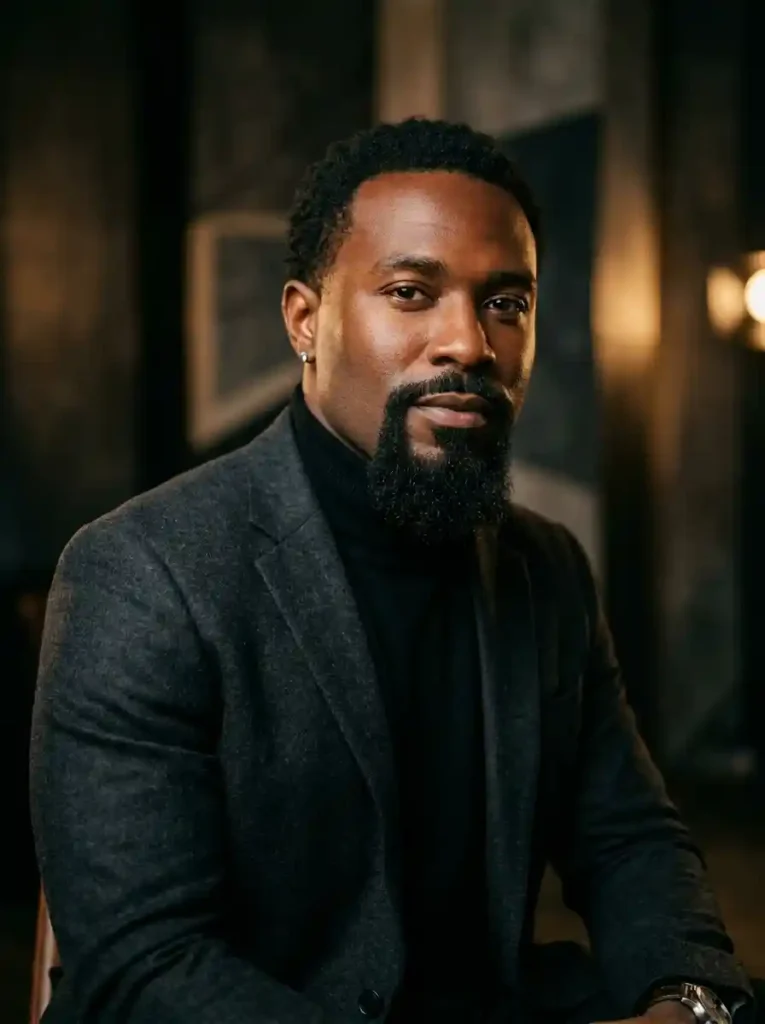 23 Beard Styles for Black Men That Elevate Your Look 9 Extended Goatee for Bold Individual Lower Face Elevation