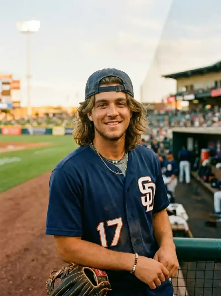 21 Baseball Haircuts That Keep Players Looking Sharp 20 Flow with Curtain Part for the Most Free Spirited Baseball Look