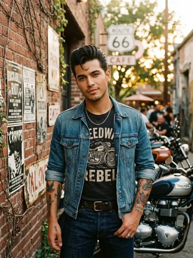 21 Greaser Hairstyles for Men That Define Vintage Cool 11 Greaser Quiff for Rockabilly Vintage Cool Modern