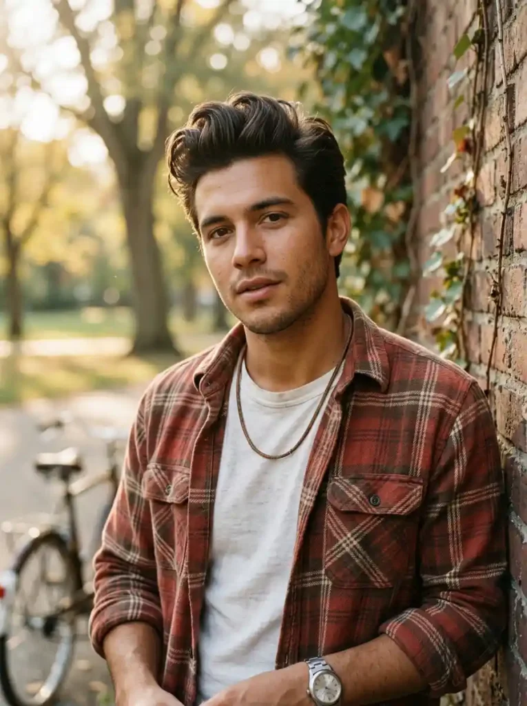 21 Greaser Hairstyles for Men That Define Vintage Cool 17 Greaser with Textured Sides for Softer Vintage Cool Balance