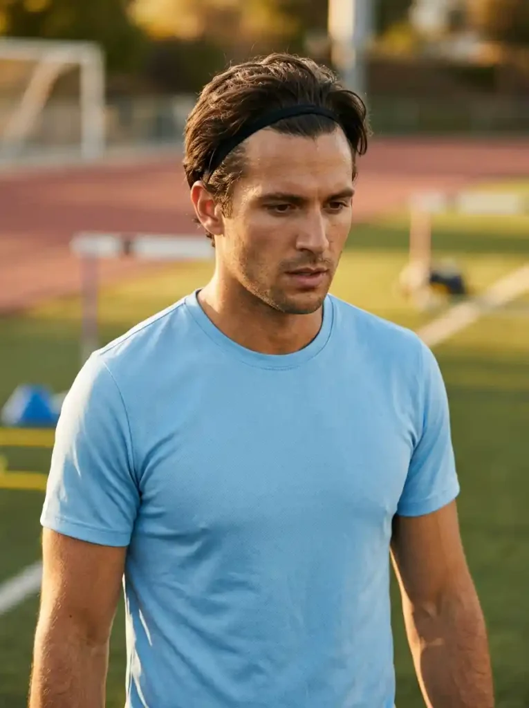 Headband Style for Training Ground Focused Expression