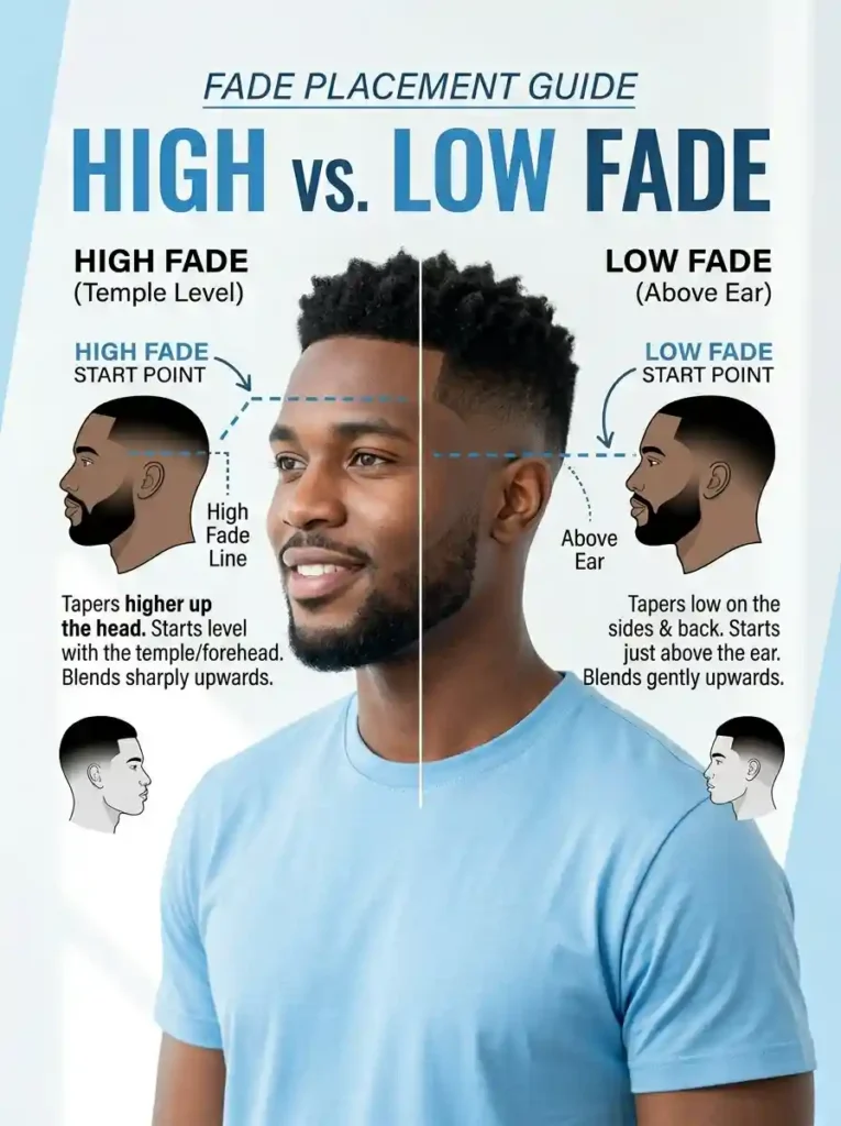 24 Haircut Numbers Explained for the Perfect Barber Visit 12 High Fade vs. Low Fade — Placement Explained