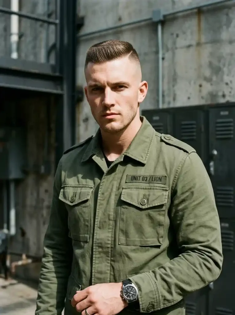 High and Tight with Fade for Military Sharp Precision