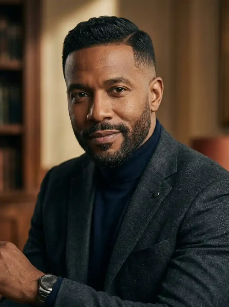 24 Ivy League Haircut Ideas for a Clean Professional Look 11 Ivy League with Low Fade and Beard Combination for Complete Professional