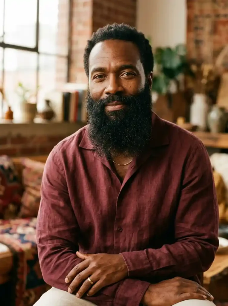 23 Beard Styles for Black Men That Elevate Your Look 11 Long Full Beard for Powerful Mature Cultural Presence