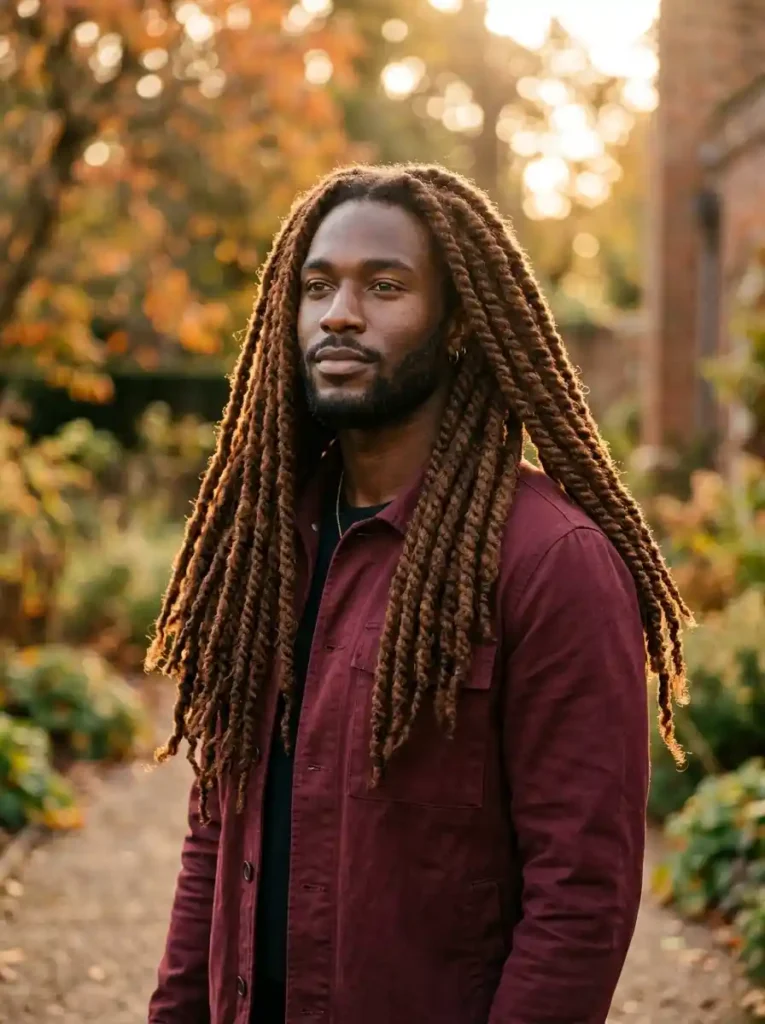 21 Twist Hairstyles for Men That Instantly Upgrade Your Style 12 Marley Twist for Bold Voluminous Natural Length Character