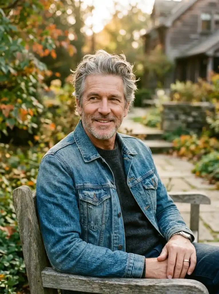 22 Grey Hairstyles Men Can Wear With Confidence 14 Messy Grey Textured Look for Effortlessly Confident Natural Style
