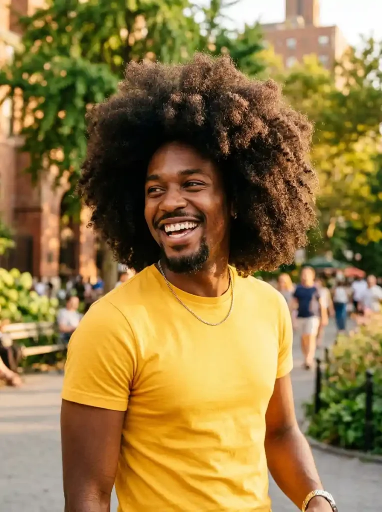 21 Twist Hairstyles for Men That Instantly Upgrade Your Style 19 Natural Afro Twist Out for Maximum Volume Individual Character