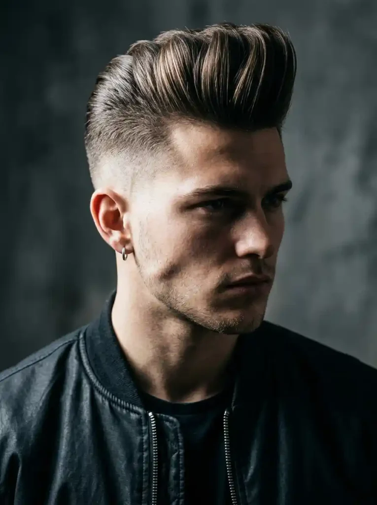 Quiff with High Fade for the Most Sharply Modern Elevated Look