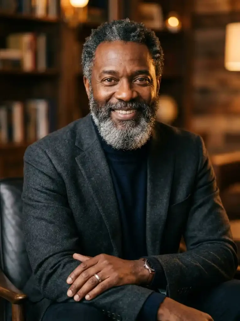 23 Beard Styles for Black Men That Elevate Your Look 5 Salt and Pepper Beard for Distinguished Elevated Mature