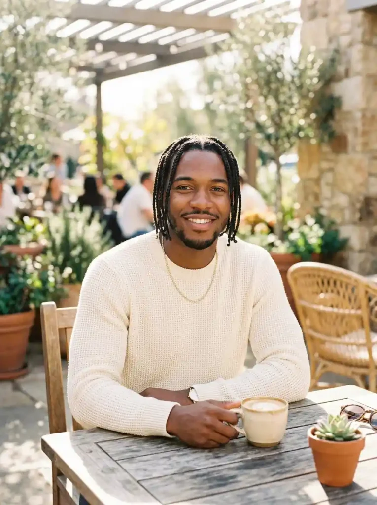 20 Box Braids for Men That Make a Bold Style Statement 7 Short Box Braids Just Past the Ears