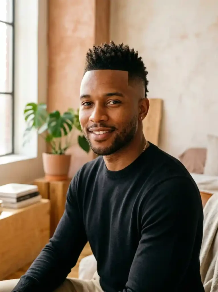 24 Black Mens Mohawk Hairstyles That Stand Out Anywhere 14 Short Crop Mohawk with Skin Fade for Clean Modern Daily