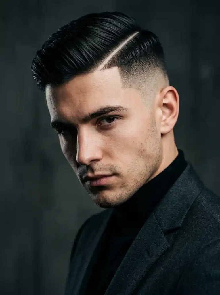 Side Part with Hard Part for Maximum Sharp Graphic Modern