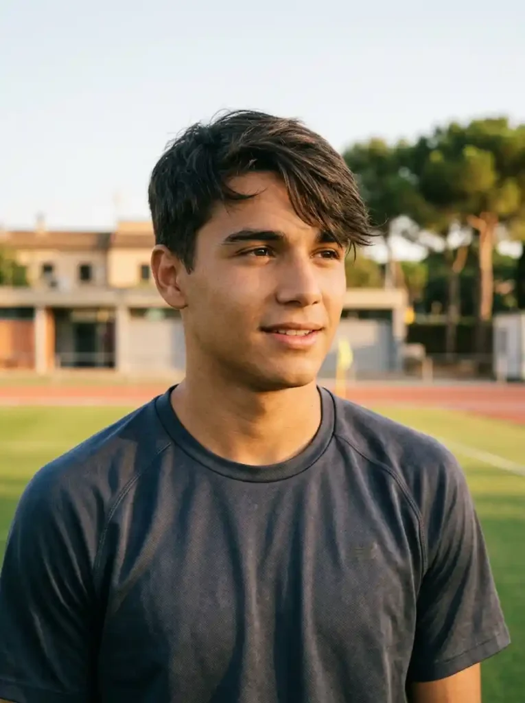 Side Swept Teenage Fringe Era at Early Barcelona