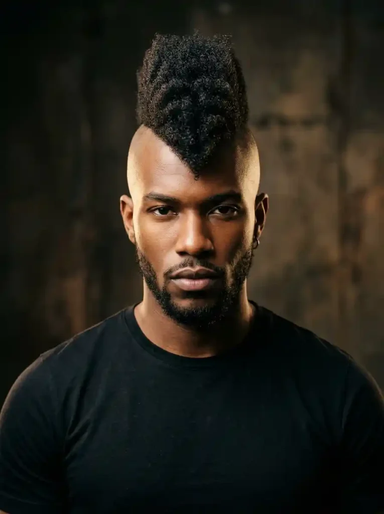 20 Mohawk Fade Ideas That Deliver Maximum Impact 1 Skin Fade Mohawk with Textured Natural Top for Maximum Clean Bold