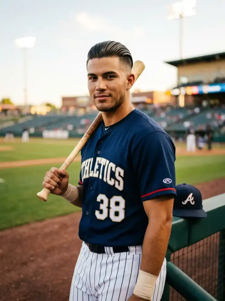 21 Baseball Haircuts That Keep Players Looking Sharp 5 Slick Back with Undercut for Modern Athletic Bold Style