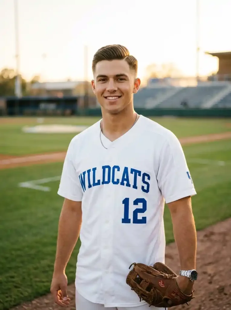 21 Baseball Haircuts That Keep Players Looking Sharp 3 Taper with Side Part for Classic Clean Athletic Elegance