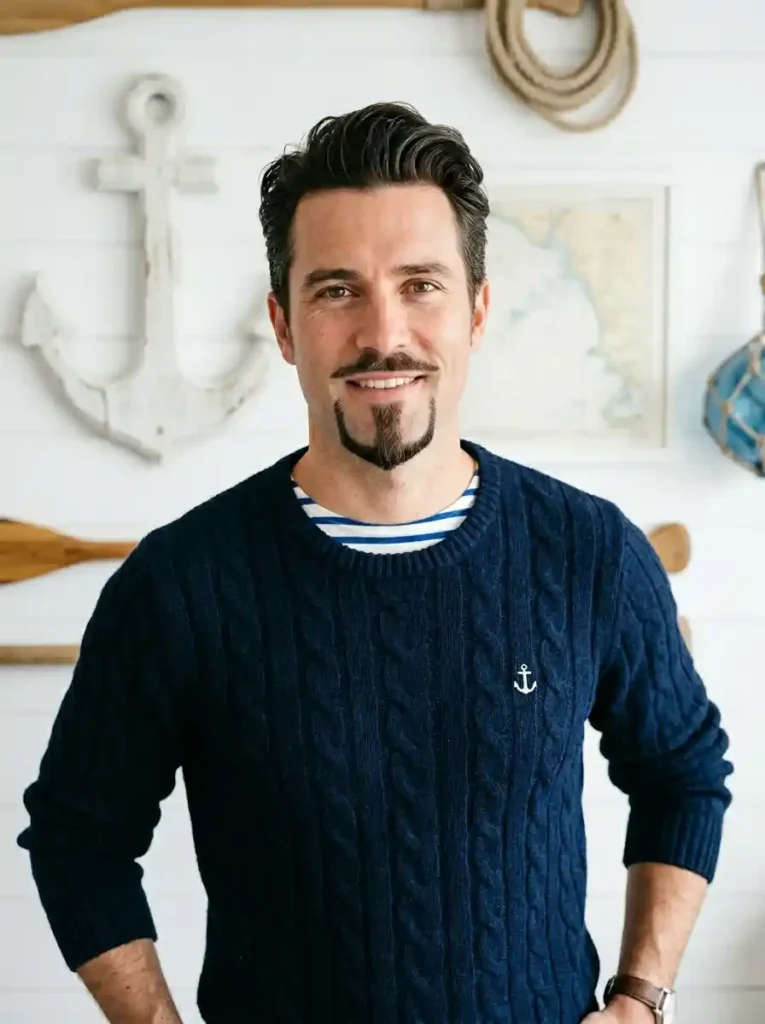 20 Beard Styles That Instantly Make Men Look More Refined 7 The Anchor Beard — Nautical Geometry on the Modern Man