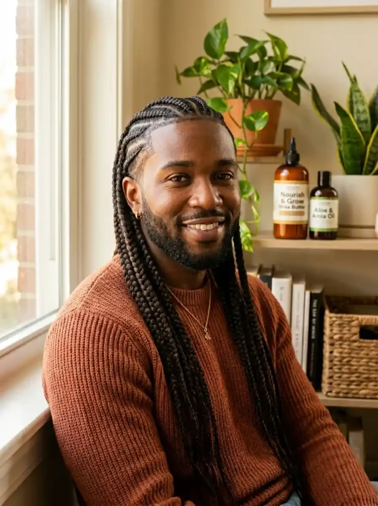 24 Cornrow Hairstyles for Men That Never Go Out of Style 14 The Cornrows to Box Braids Transition for Protective Style Longevity
