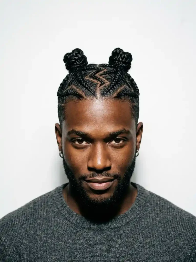 The Geometric Parted Braids Into Dual Buns