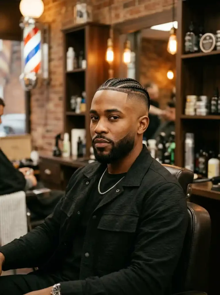 24 Cornrow Hairstyles for Men That Never Go Out of Style 2 The High Skin Fade Cornrows That Define Modern Barbershop Culture