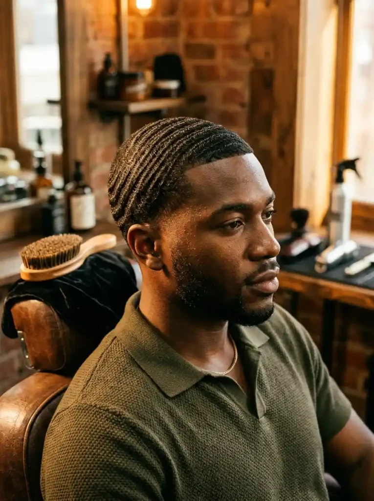 22 Usher Haircuts That Defined Modern Men's Grooming 2 The Low Caesar with Defined Waves