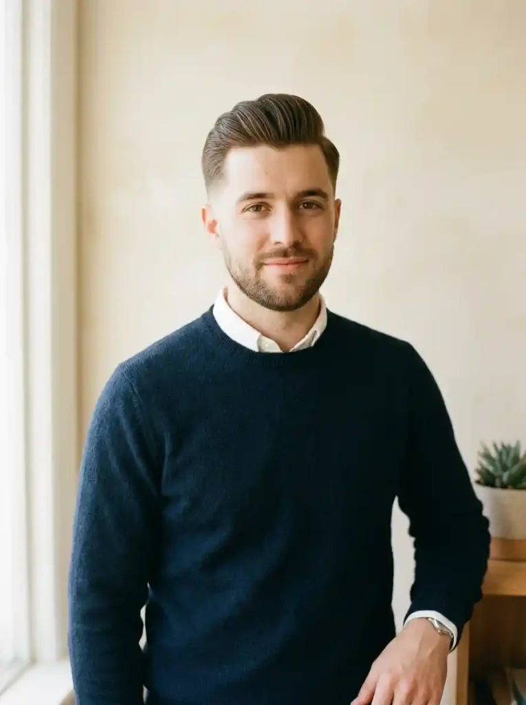 23 Pompadour Hairstyles Men Love for Timeless Style 7 The Low Pompadour for Subtle Elevation