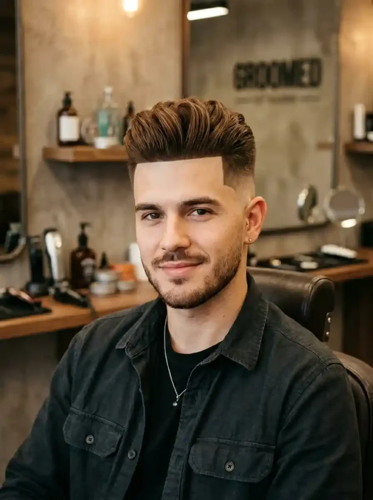 23 Pompadour Hairstyles Men Love for Timeless Style 2 The Modern Pompadour With High Skin Fade