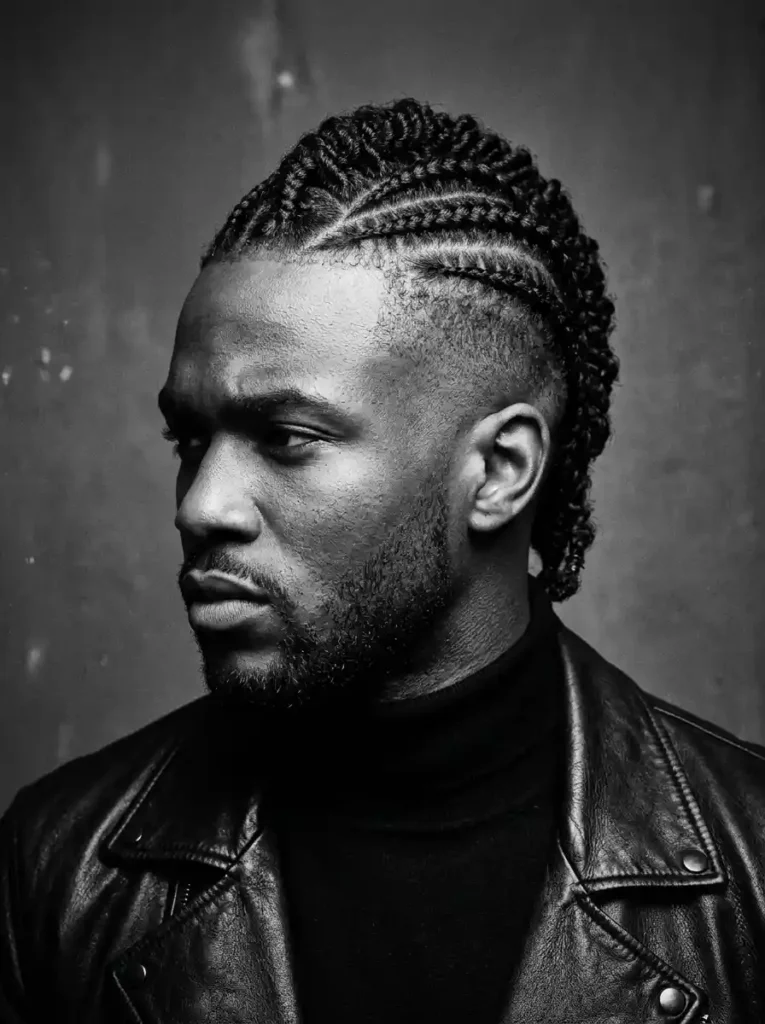 24 Cornrow Hairstyles for Men That Never Go Out of Style 15 The Mohawk Cornrows for Maximum Edge and Attitude