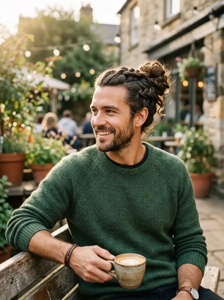The Most Personally Bold Man Bun Braid for Your Specific Style