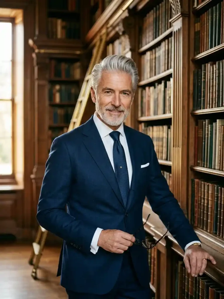 23 Pompadour Hairstyles Men Love for Timeless Style 11 The Pompadour for Silver and Grey Hair
