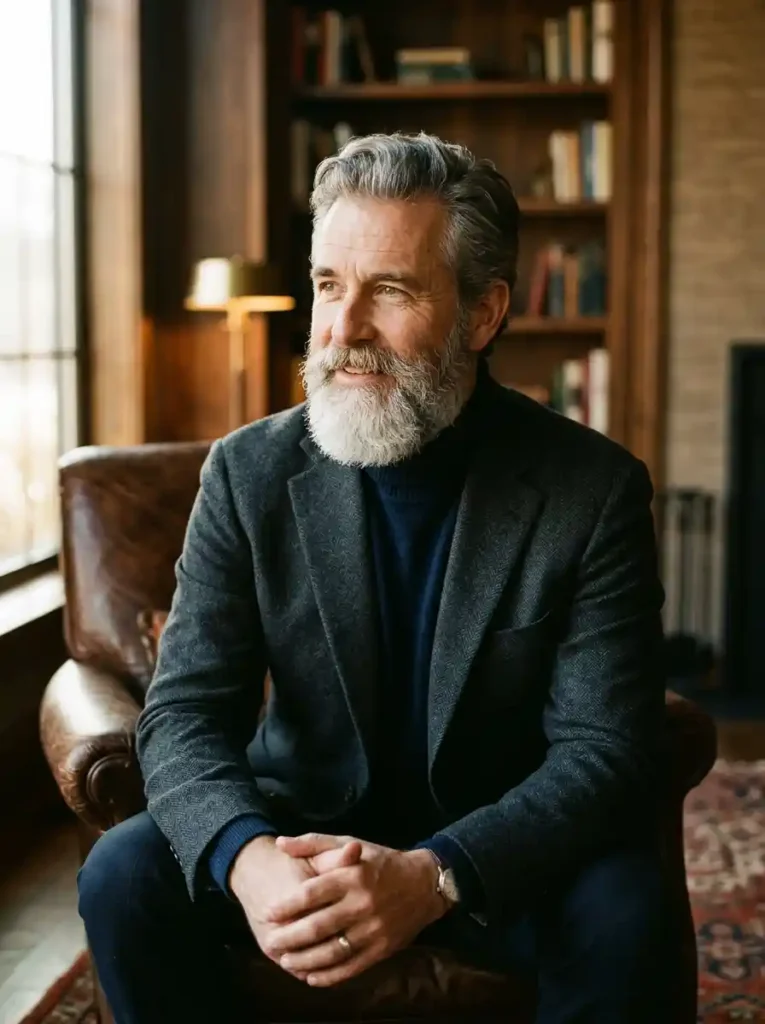 20 Beard Styles That Instantly Make Men Look More Refined 11 The Salt and Pepper Beard — Distinguished by Natures Own Hand