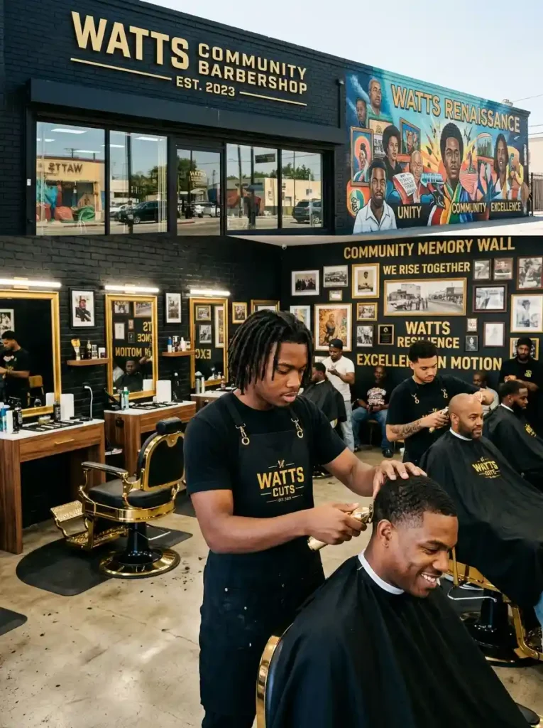 22 Barbershops LA Locals Trust for Fresh Modern Cuts 21 The Shape Up — Watts Barbershop Renaissance Leader