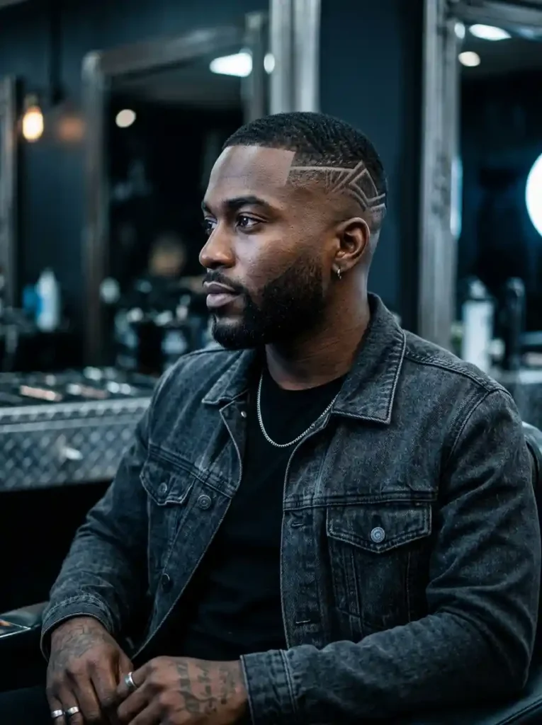 22 Usher Haircuts That Defined Modern Men's Grooming 5 The Short Taper with Lined Beard Combination