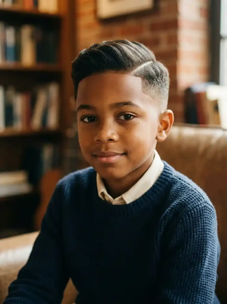 The Taper with Side Part and Comb Over — Distinguished Young Gentleman
