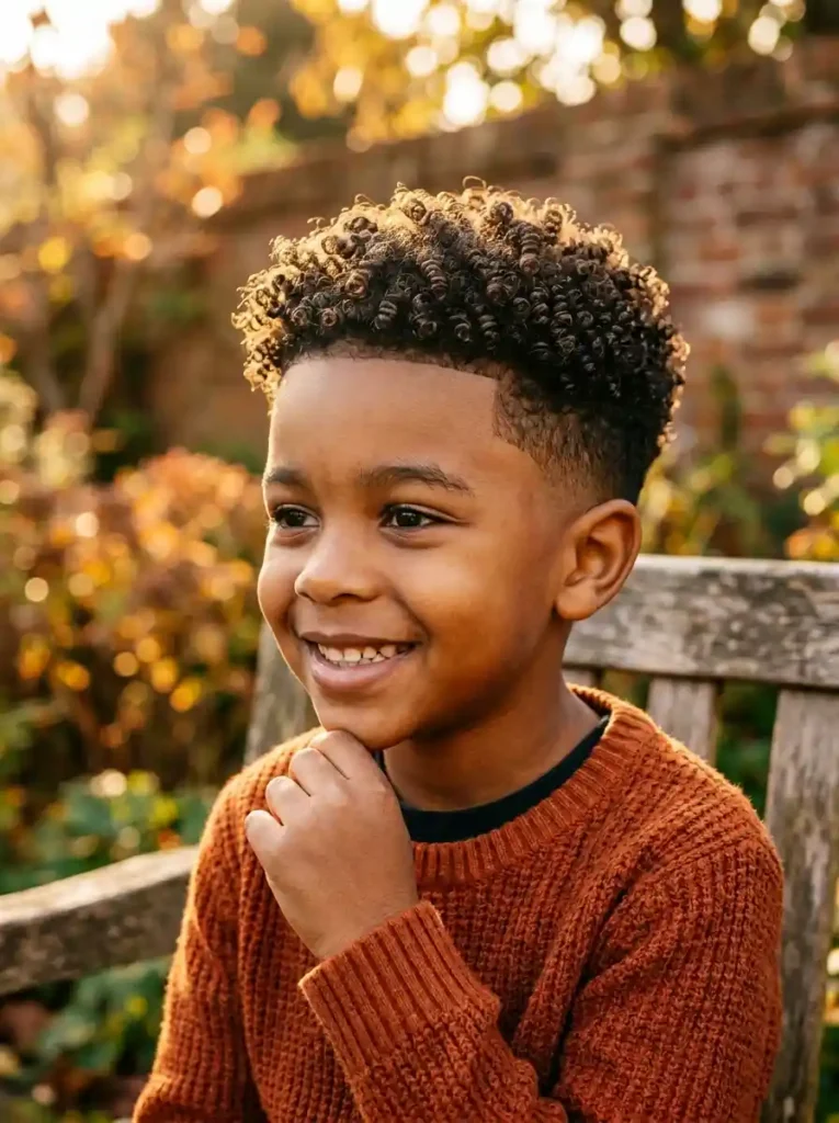The Taper with Sponge Curls — Defined Coils and Clean Lines