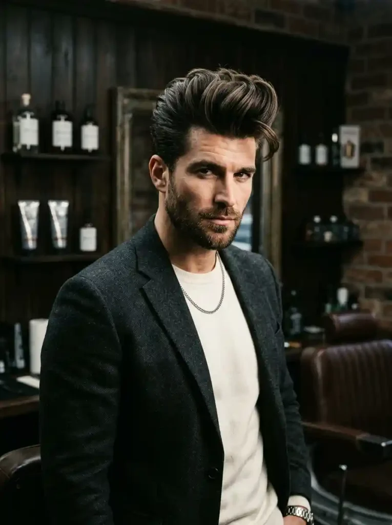 23 Hairstyles for Men With Thin Hair That Add Instant Volume 2 The Volumizing Quiff — Height Is the Greatest Illusion