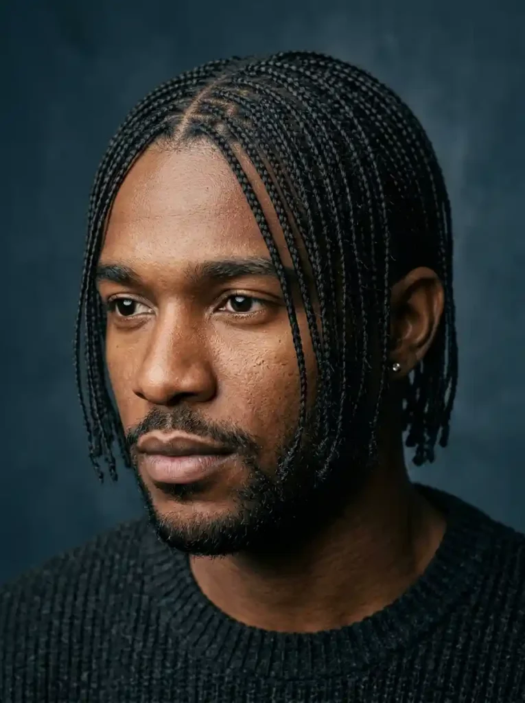 20 Box Braids for Men That Make a Bold Style Statement 12 Thin Micro Box Braids for Maximum Detail