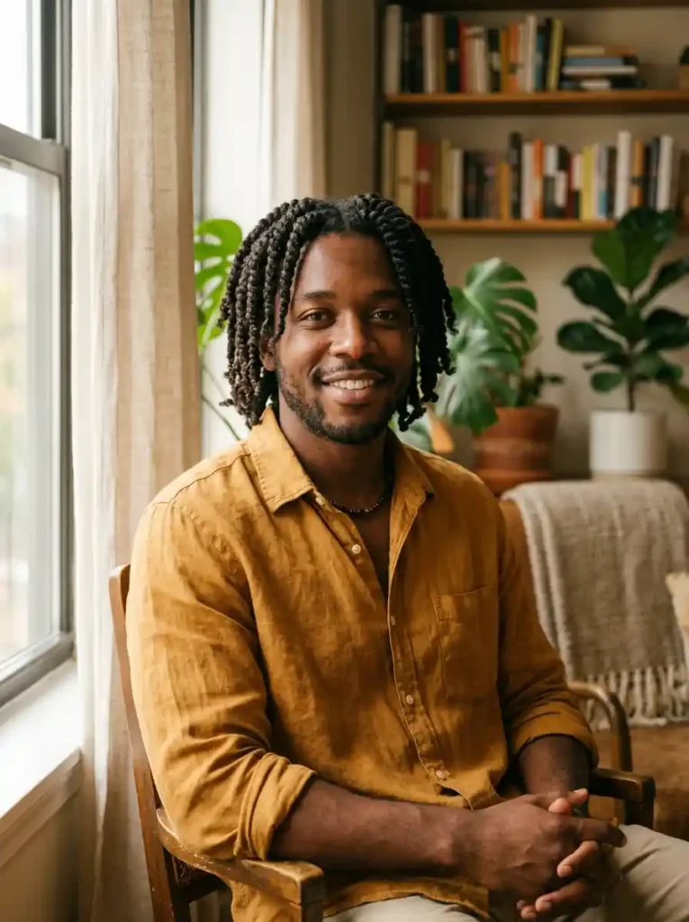 21 Twist Hairstyles for Men That Instantly Upgrade Your Style 1 Two Strand Twists at Medium Length for Natural Texture Celebration
