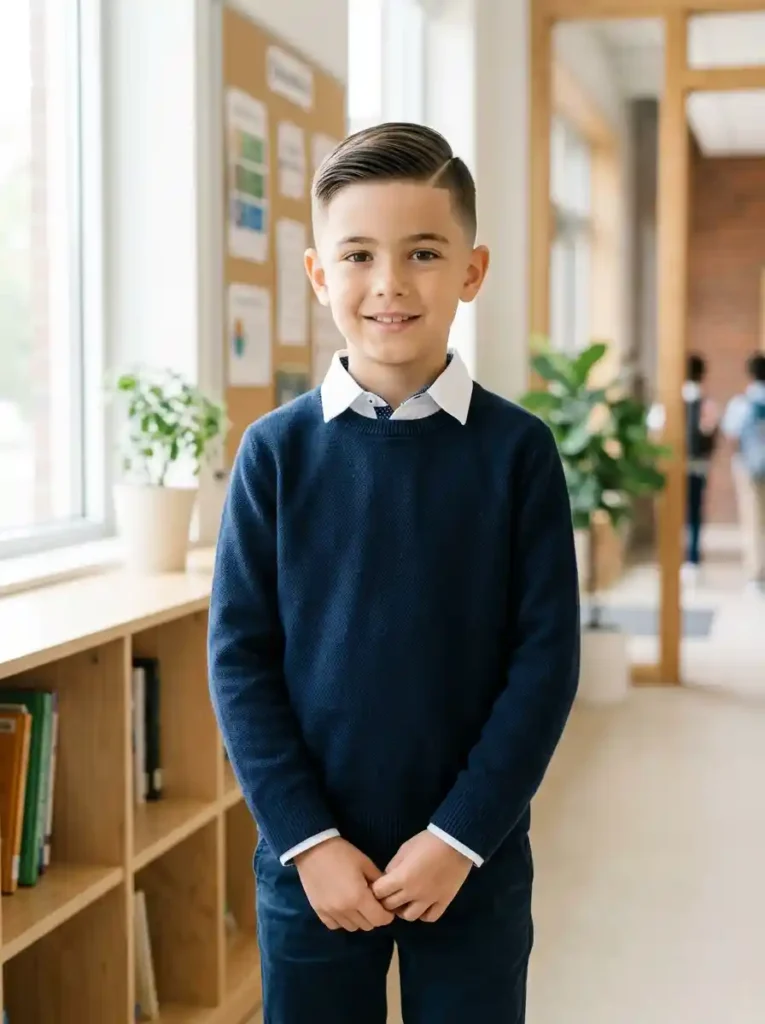 21 Boys Fade Haircuts Every Parent Will Want to Save 9 Undercut Fade with Straight Hair Sweep