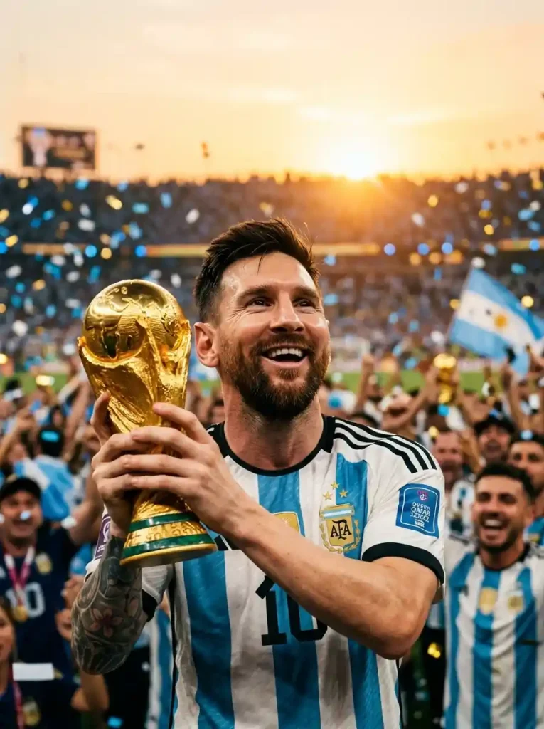 World Cup 2022 Clean Short Natural for Argentine Champion